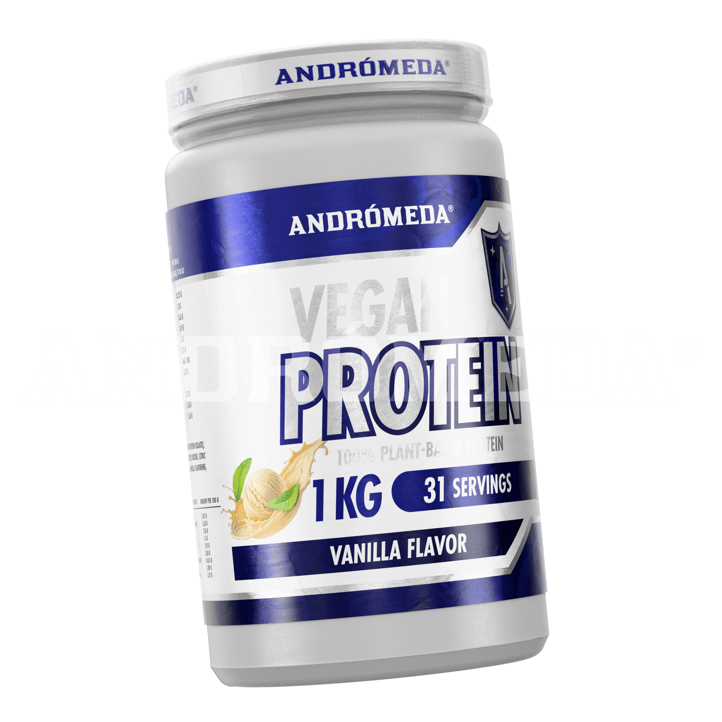 PROTEÍNA PREMIUM VEGANA VAINILLA 1 KG - Imagen 2